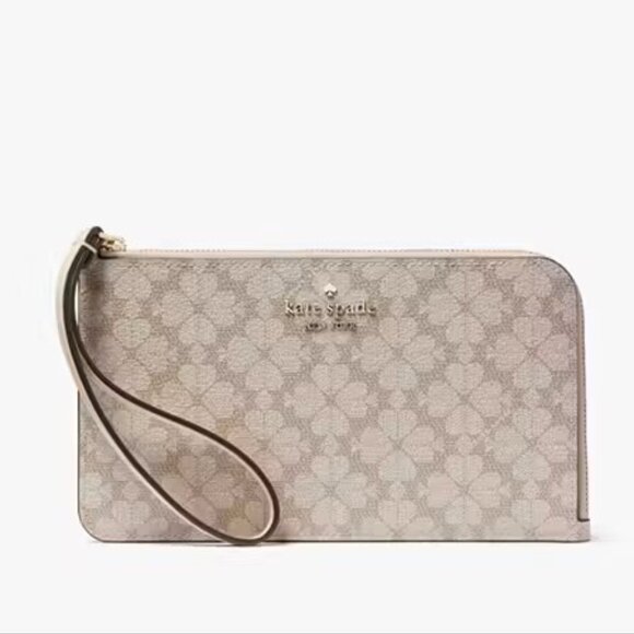 kate spade Handbags - kate spade Lucy Spade Flower  L-Zip Wristlet with COA